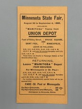 1886 minnesota state for sale  Minneapolis