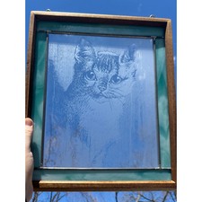 Stained glass cat for sale  Belleville