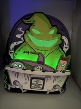 Usado, Mini mochila exclusiva Oogie Boogie Lock cano de choque acende e brilha no escuro comprar usado  Enviando para Brazil