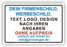 Firmenschild individuell werbe gebraucht kaufen  Remagen