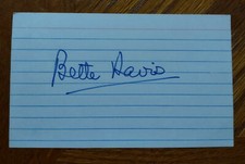 Bette davis signed for sale  Murfreesboro
