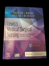 Lewis's Medical-Surgical Nursing: - Hardcover, by Harding PhD RN 12th Edition comprar usado  Enviando para Brazil
