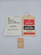 Bolsa manual de servicio vintage Western Auto Wizard Garden Tiller 62-66 funcionamiento segunda mano  Embacar hacia Mexico