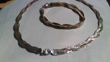 Diamantierte geflochtene silbe gebraucht kaufen  Rahden