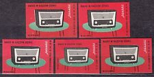 POLAND 1961 Matchbox Label Z#238 set, Radio in every home 1961 (I) "Bolero". na sprzedaż  PL