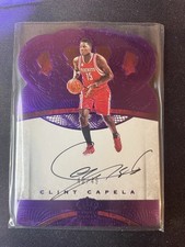 Usado, Clint Capela no cartão autografado 40/49 Purple Crown Royale 2016-17 Panini Preferred comprar usado  Enviando para Brazil
