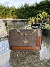 Coach brown leather for sale  TROWBRIDGE