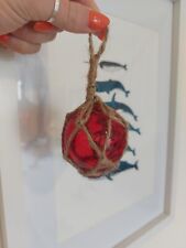 5cm red glass for sale  LOOE