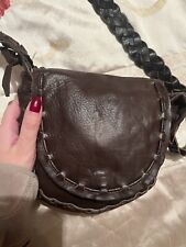 Topshop leather brown for sale  HORNCHURCH