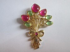 Vintage brooch pink for sale  DUNGANNON