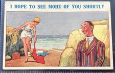 Comic postcard bathing for sale  WORTHING