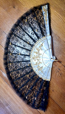 Eventail dentelle noire d'occasion Eventail dentelle noire d'occasion  Estaires