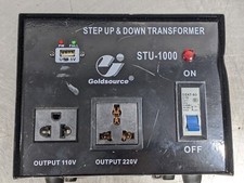 FONTE DE OURO TRANSFORMADOR STEP UP DOWN STU-1000 USB 5 VOLTS 110 VOLTS 220 VOLTS comprar usado  Enviando para Brazil