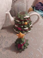 Christmas tree teapot for sale  BRIGHTON