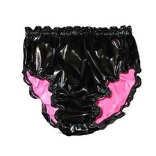 Calcinha de couro PVC sexy feminina cuecas de emenda boate impermeável roupa íntima, usado comprar usado  Enviando para Brazil