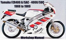 YAMAHA FZR400 A/SAC - 400U/SUC 1988 a 1989 MANUAL DE OFICINA - Arquivo PDF comprar usado  Enviando para Brazil