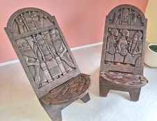 Afrikanische holzstühle gesch gebraucht kaufen  Weimar