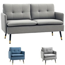 Sofa HOMCOM z poduszką, lniany wygląd na sprzedaż Sofa HOMCOM z poduszką, lniany wygląd na sprzedaż  Wysyłka do Poland