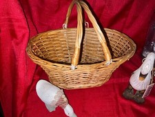 Vintage woven wicker for sale  BURNTWOOD