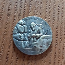 Médaille bronze argenté d'occasion  Flesselles