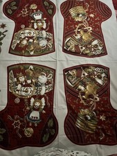 christmas stocking fabric for sale  WIMBORNE