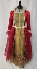 Vestido fantasia de Halloween feminino princesa Bela vermelho e dourado Disney Store tamanho G 10-12 comprar usado  Enviando para Brazil