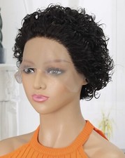 Perruque naturelle noir d'occasion  Artix