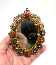 lindo espelho pequeno por Michal Negrin maravilhoso trabalho de flores coloridas comprar usado  Enviando para Brazil