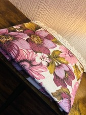 Vintage barkcloth fringed for sale  LLANELLI