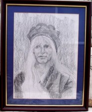 Charcoal self portrait for sale Charcoal self portrait for sale  BURRY PORT