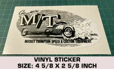 MICKEY THOMPSON SPEED & ADESIVO DE VINIL PERSONALIZADO - ESTILO VINTAGE - NHRA DRAG RACING comprar usado  Enviando para Brazil