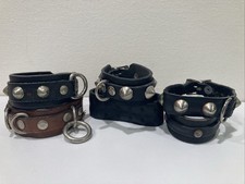 Usado, Lote de pulseira de couro punk vintage cravejada cravejada metal bondage UK82 feita sob medida comprar usado  Enviando para Brazil