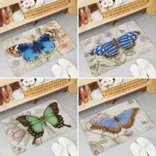 Alfombra de puerta de piso con estampado de mariposas para decoración de habitaciones y hogares alfombras de cocina flor  segunda mano  Embacar hacia Mexico