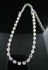 Adjustable silver diamante for sale  HOUNSLOW
