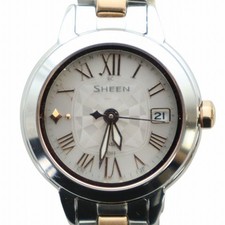 Relógio Casio Sheen feminino rádio solar prata logotipo romano GY18/MQ usado, usado comprar usado  Enviando para Brazil