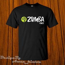 Camiseta Roupas Zumba Logotipo Engraçado Fitness Cor Preta Feita Nos EUA comprar usado  Enviando para Brazil