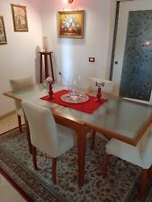 Tavolo vetro legno usato  Martina Franca