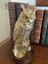 Vintage brass owl for sale  NEWQUAY