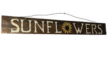 Primitive sunflowers wooden for sale  Landisville