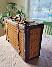 vintage wicker suitcase xl for sale  Fossil