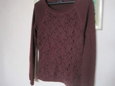 Top dentelle bordeaux d'occasion  Courbevoie