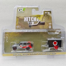 Usado, Jeep Wrangler Unlimited Greenlight 1:64 2012 com pequeno conjunto de carro reboque de carga comprar usado  Enviando para Brazil