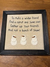Framed christmas embroidered for sale  Albuquerque