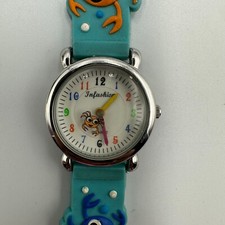 Relógio caranguejo infantil juvenil pulseira criaturas marinhas tom prata colorida nova bateria 8", usado comprar usado  Enviando para Brazil