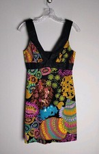 Vestido justo psicodélico Trina Turk Electric Reef vibrante rosa turquesa 2 comprar usado  Enviando para Brazil