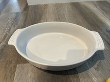 Creuset white oval for sale  Pomona