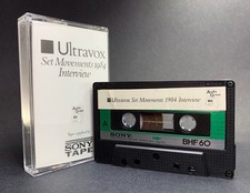 Ultravox SET MOVEMENTS 1984 INTERVIEW Cassette **PROMO WITH BAND PROVENANCE** comprar usado Ultravox SET MOVEMENTS 1984 INTERVIEW Cassette **PROMO WITH BAND PROVENANCE** comprar usado  Enviando para Brazil