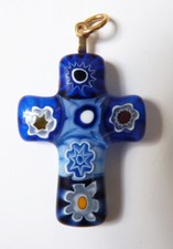 Croix pendentif verre d'occasion  Paris IX