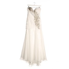 Cocktailkleid unique weiß gebraucht kaufen  Hamburg