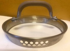 Tampa de panela Circulon 6” e filtro de vidro temperado com cabo de silicone marrom NOVO comprar usado  Enviando para Brazil